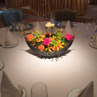 披露宴会場テーブル装花