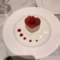 コースのデザート