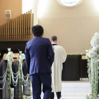 外国の牧師さんと一緒に