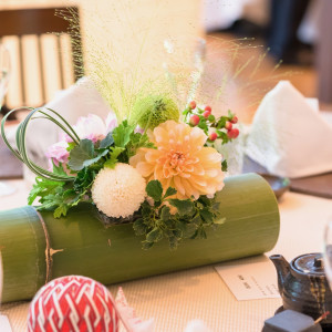 ゲストテーブル装花|534405さんの響 品川 HIBIKIの写真(794942)