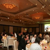 大型スクリーンでムービーを流せます。