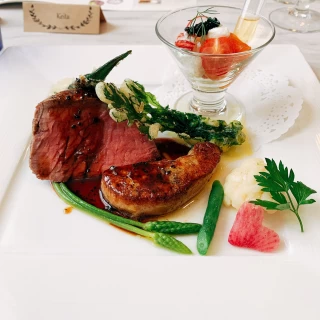 試食の料理