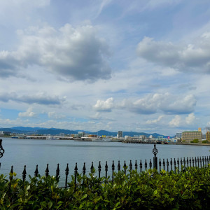 披露宴会場から見える海|534841さんの海辺のガーデンハウス リーベリアの写真(2301589)