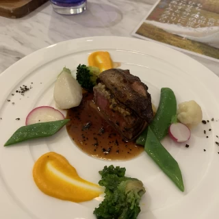 下見に行った時に食べたお料理です。