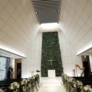 写真映えするチャペル！