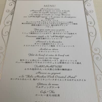 披露宴の料理メニュー