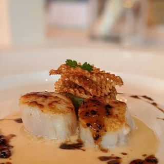 お魚料理
ホタテ