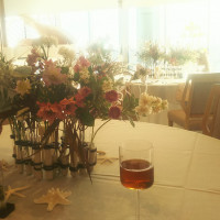 テーブル装花の例