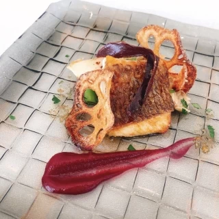 白身魚とリゾットのようなもの  1番美味しかった