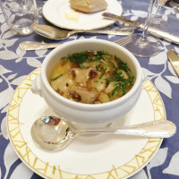 和風スープ。きのこがたくさん入っていました