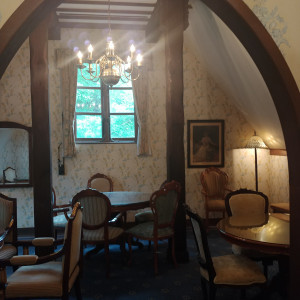 控え室として使われている喫茶店。|536793さんの那須ステンドグラス美術館の写真(1279818)