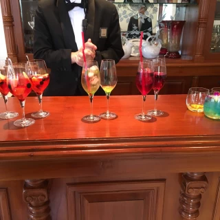 ウエルカムドリンクもお洒落です