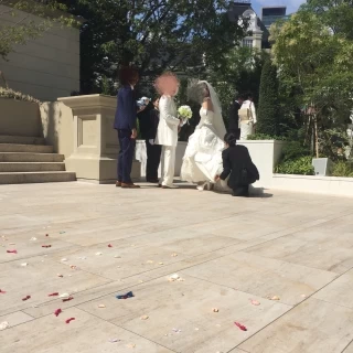 教会前は意外に広いです