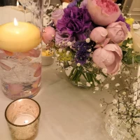 円卓テーブル装花