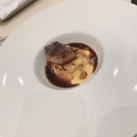試食会にて食べた1番高いコースのフォアグラ。