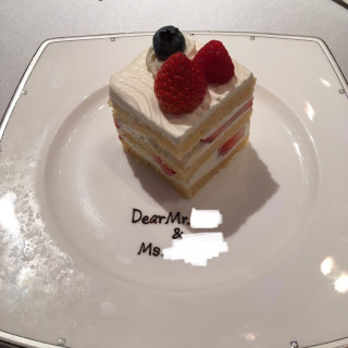 試食のケーキ