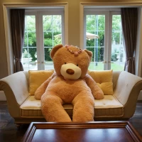 大きなくまのぬいぐるみが置いていて、子供向けにいいと思います