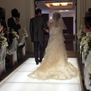 新郎新婦退場