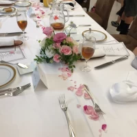 テーブルのお花です。
