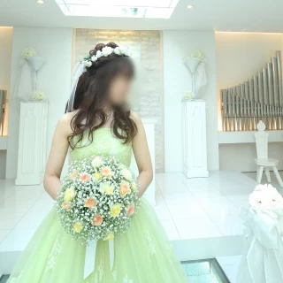 挙式会場での1枚