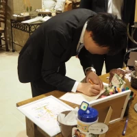 受付でのワンシーン