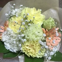 模擬結婚にもらったブーケ