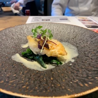 メイン料理(魚)の試食