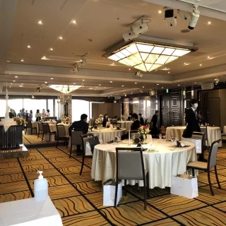 披露宴会場　新郎新婦入場前