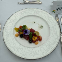 熟成マグロのマリネレモン風味　彩り野菜のニース風