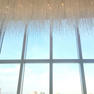 壇上から上を見上げた景色です。