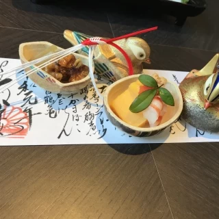 試食の料理