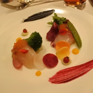 前菜　色とりどりで美しい