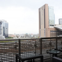 ガーデンからの景色・大阪の街を一望できる