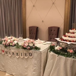 新郎新婦の席
