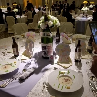 料理とお花