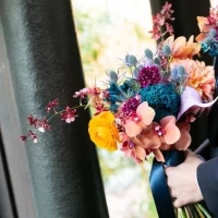 お花もおしゃれでした。