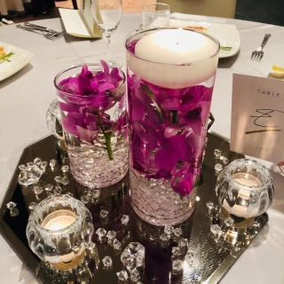 テーブル装花
テーブルナンバーは持ち込み