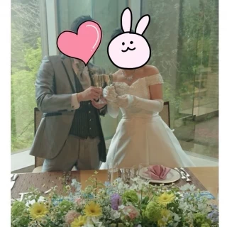 お花屋さんに見学の時に撮った写真でイメージを伝えました