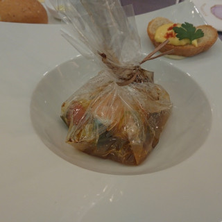 料理変更してもらった包み焼き　温かくてゲスト評判◯