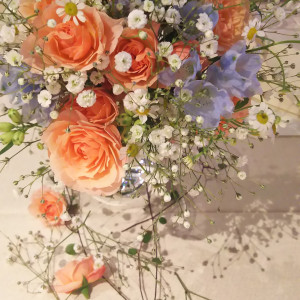 各ゲストのテーブルの装花|539289さんのTHE GARDEN DINING 弓絃葉（ザ・ガーデンダイニング ユズルハ）の写真(826293)