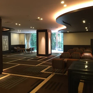 披露宴待合場所。他と独立していて落ち着く。