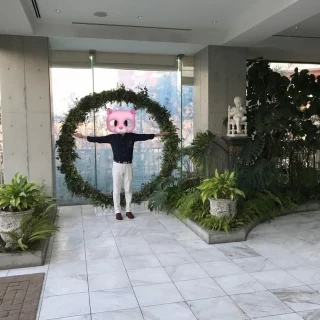 チャペル前のフォトスポット