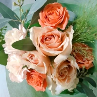 花束をいただいて帰りました