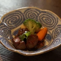 試食で出た料理です。信州和牛。