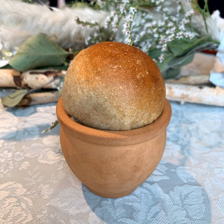 オリーブオイルつけて食べます
もちもちです