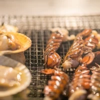テラスでのバーベキュー