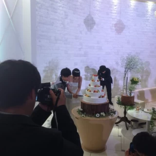 ケーキ・カットの瞬間