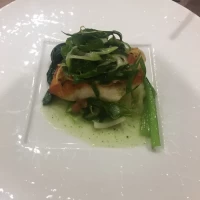 駿河湾さんが真鯛の九条ネギ焼き