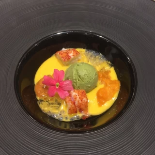 披露宴のお料理。前菜、好評でした。