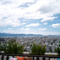 会場外景色